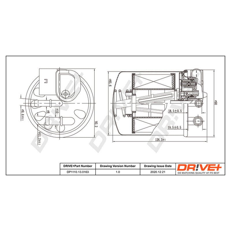 Filtru combustibil Dr!ve+ DP1110.13.0163