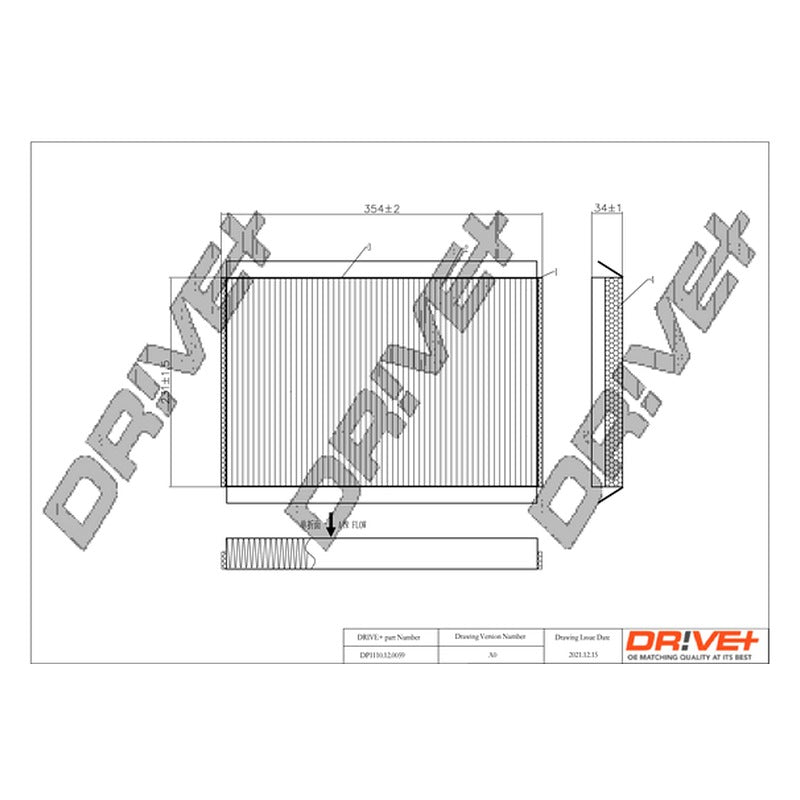 Filtru habitaclu Dr!ve+ DP1110.12.0059