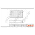 Filtru habitaclu Dr!ve+ DP1110.12.0281