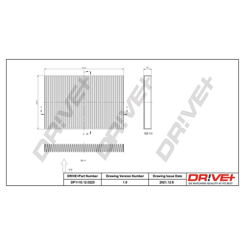 Filtru habitaclu Dr!ve+ DP1110.12.0225