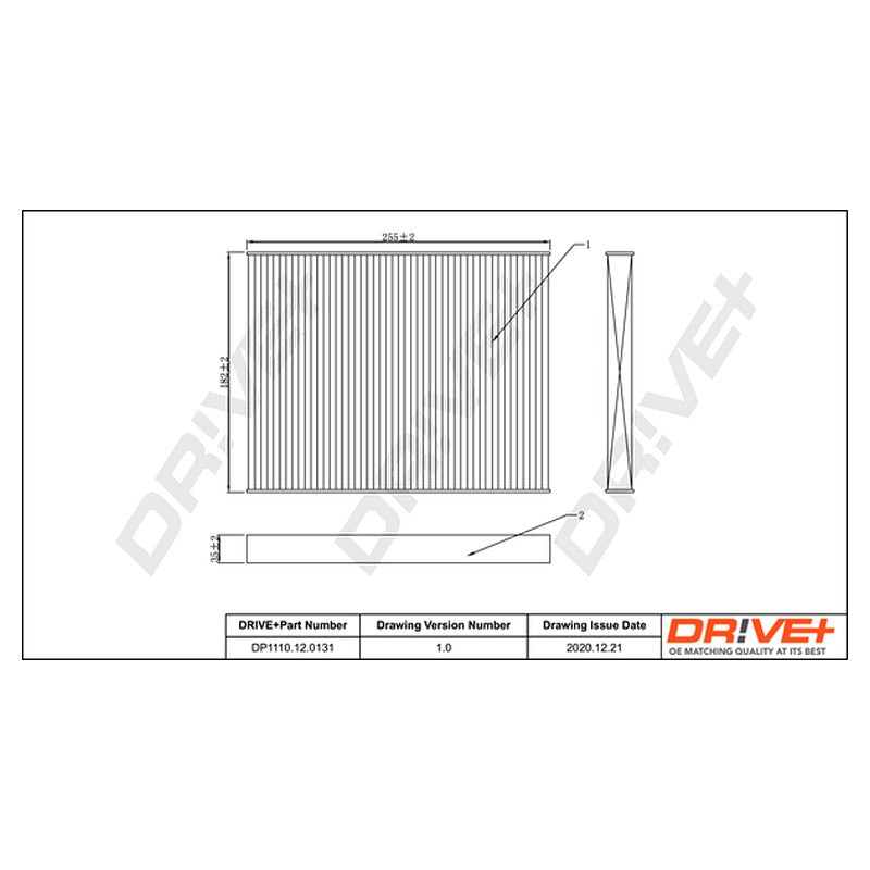 Filtru habitaclu Dr!ve+ DP1110.12.0131