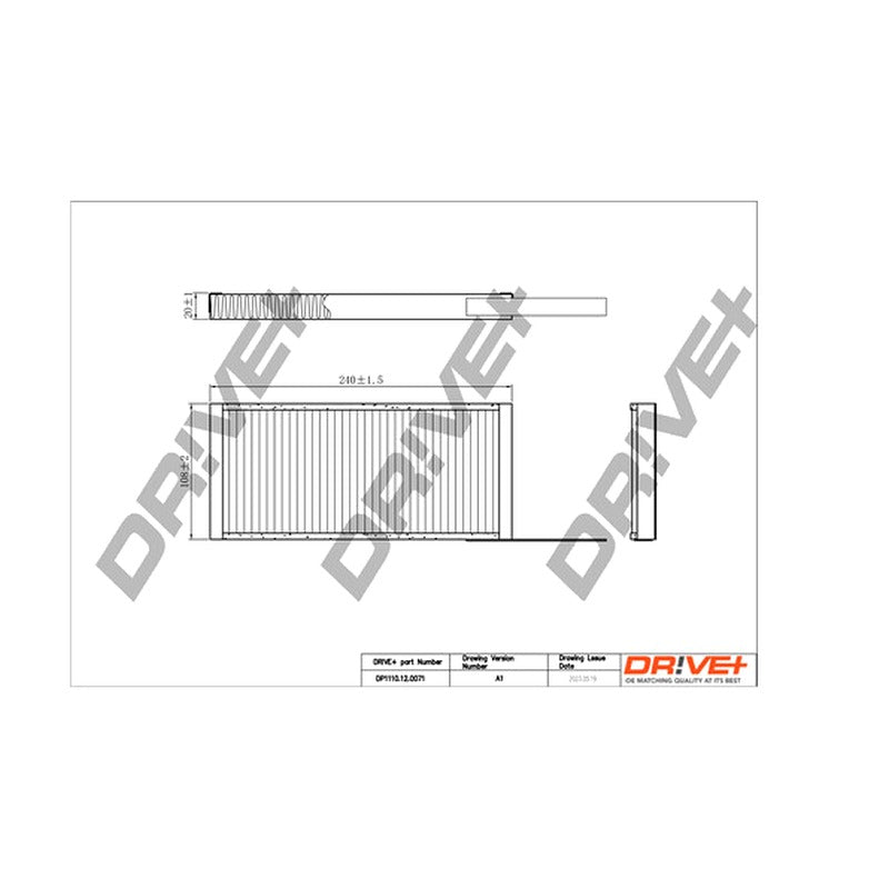 Filtru habitaclu Dr!ve+ DP1110.12.0071