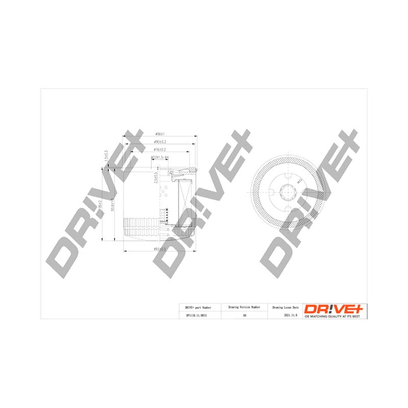 Filtru ulei Dr!ve+ DP1110.11.0015