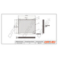 Filtru habitaclu Dr!ve+ DP1110.12.0130