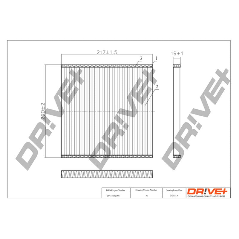 Filtru habitaclu Dr!ve+ DP1110.12.0051