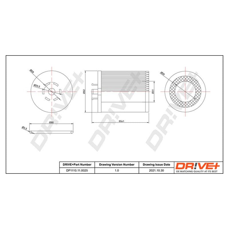 Filtru ulei Dr!ve+ DP1110.11.0025