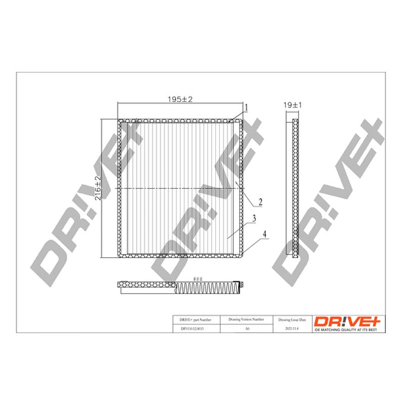 Filtru habitaclu Dr!ve+ DP1110.12.0033
