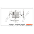 Filtru habitaclu Dr!ve+ DP1110.12.0129