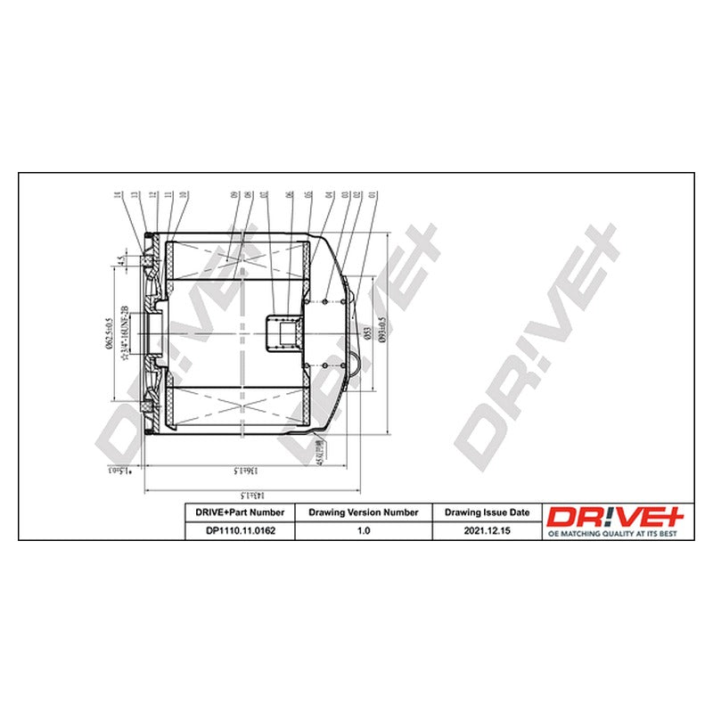 Filtru ulei Dr!ve+ DP1110.11.0162
