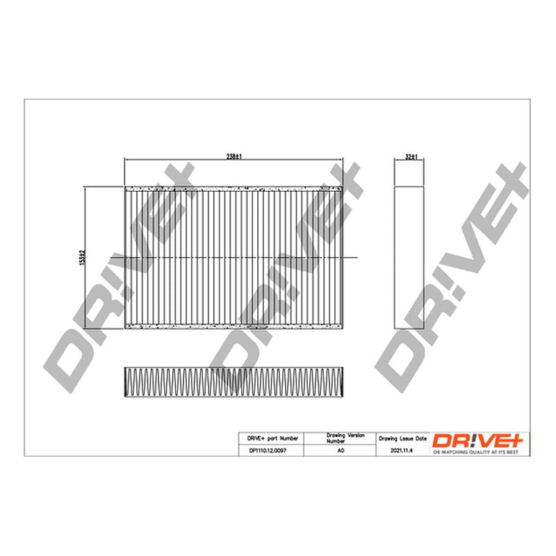 Filtru habitaclu Dr!ve+ DP1110.12.0097