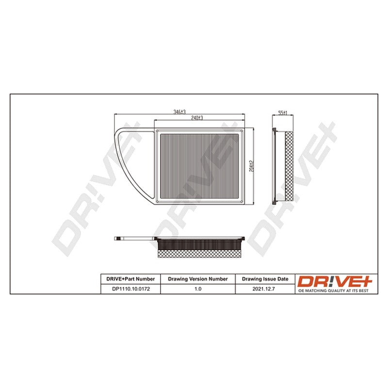 Filtru aer Dr!ve+ DP1110.10.0172