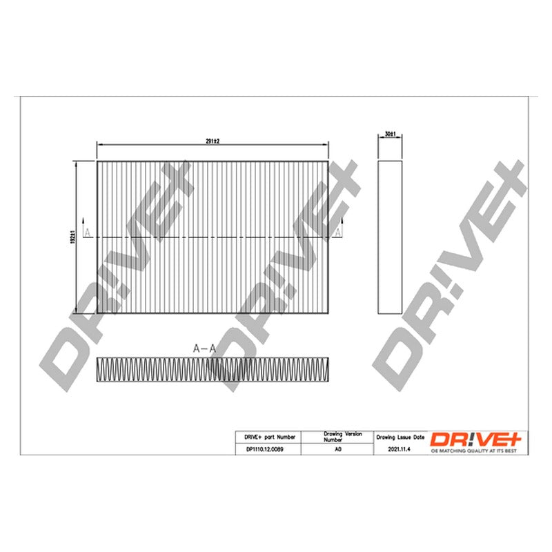 Filtru habitaclu Dr!ve+ DP1110.12.0089