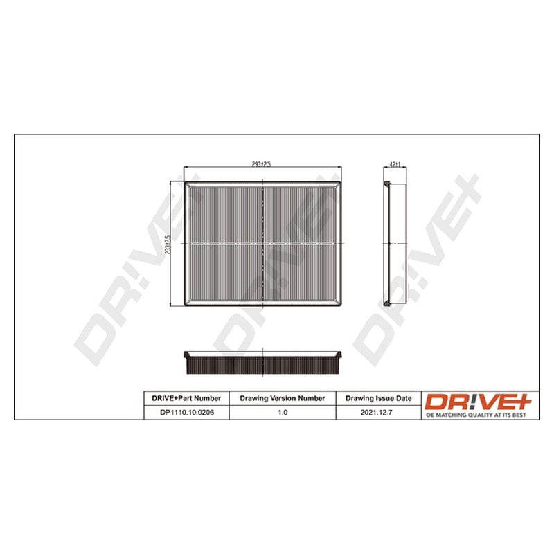 Filtru aer Dr!ve+ DP1110.10.0206