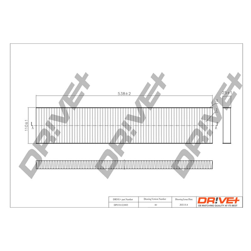 Filtru habitaclu Dr!ve+ DP1110.12.0005