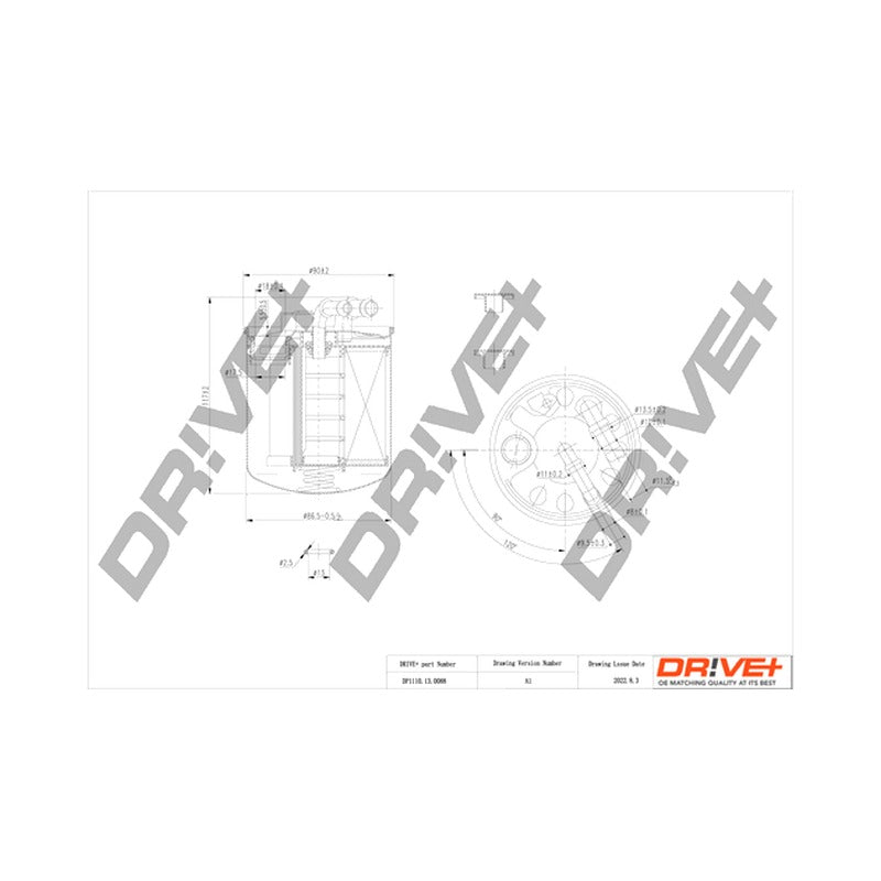 Filtru combustibil Dr!ve+ DP1110.13.0088
