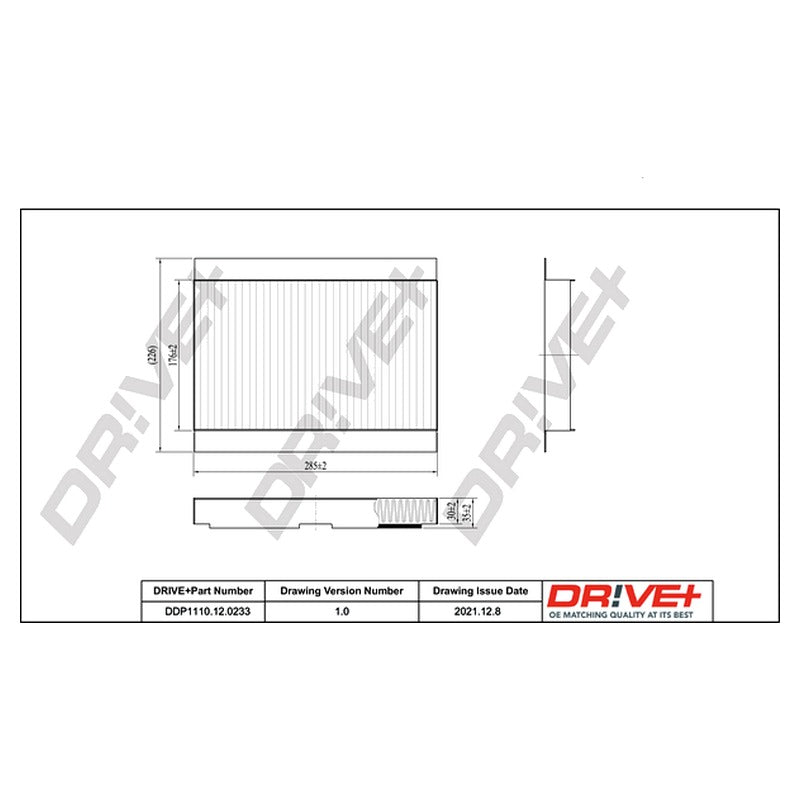 Filtru habitaclu Dr!ve+ DP1110.12.0233