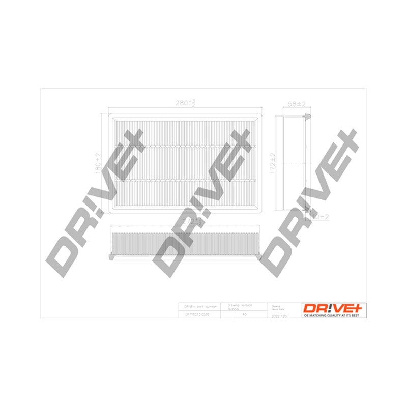 Filtru aer Dr!ve+ DP1110.10.0592