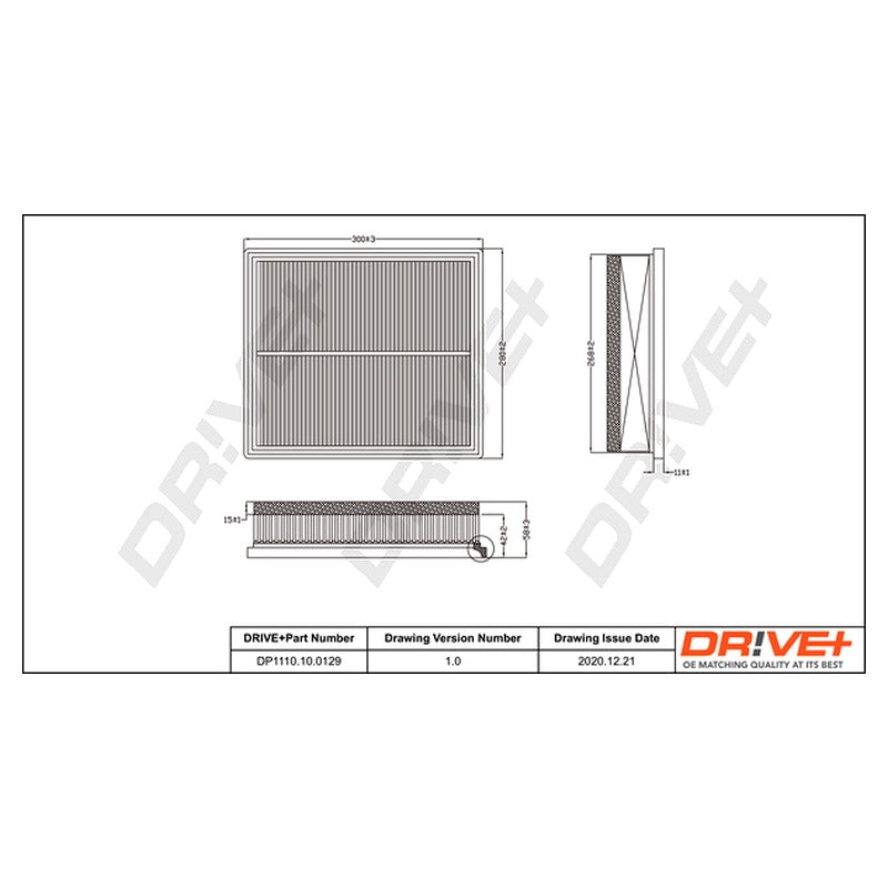 Filtru aer Dr!ve+ DP1110.10.0129