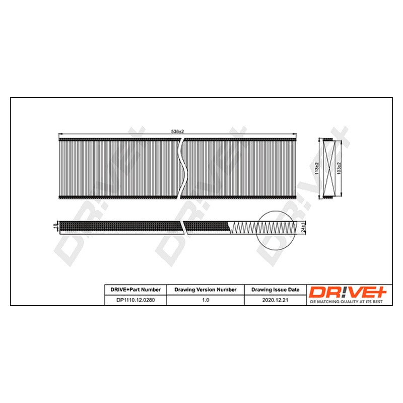 Filtru habitaclu Dr!ve+ DP1110.12.0280