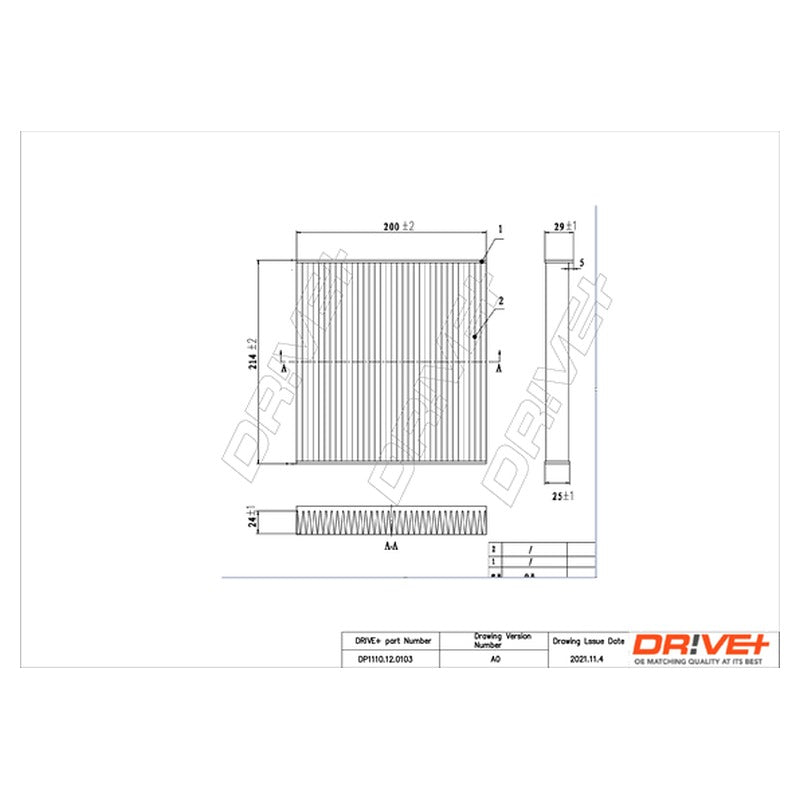 Filtru habitaclu Dr!ve+ DP1110.12.0103