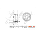 Filtru ulei Dr!ve+ DP1110.11.0259