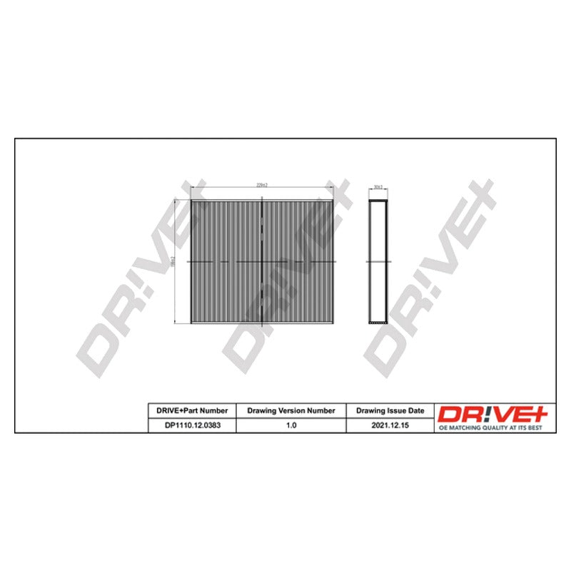 Filtru habitaclu Dr!ve+ DP1110.12.230