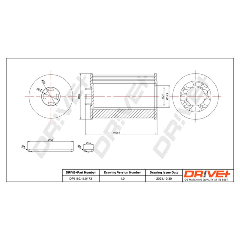 Filtru ulei Dr!ve+ DP1110.11.0173