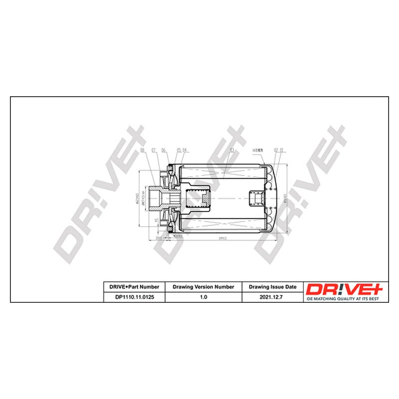 Filtru ulei Dr!ve+ DP1110.11.0125