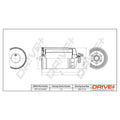 Filtru combustibil Dr!ve+ DP1110.13.0043