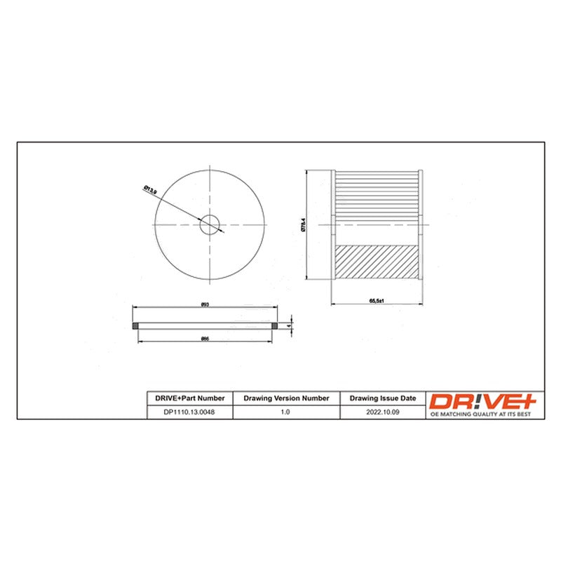 Filtru combustibil Dr!ve+ DP1110.13.0048