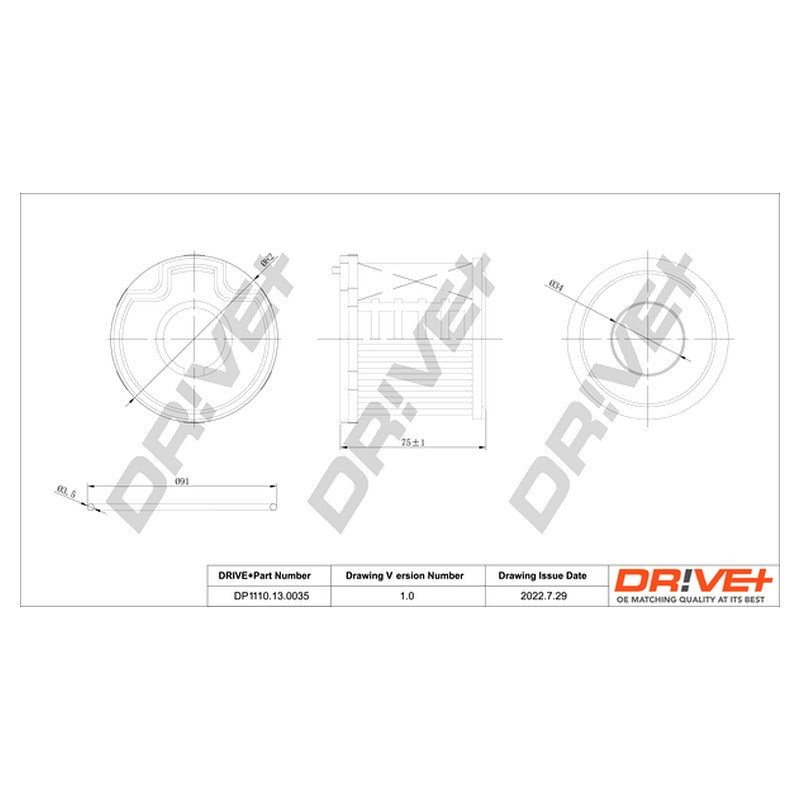 Filtru combustibil Dr!ve+ DP1110.13.0035
