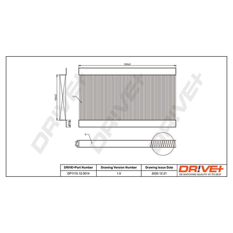 Filtru habitaclu Dr!ve+ DP1110.12.0014