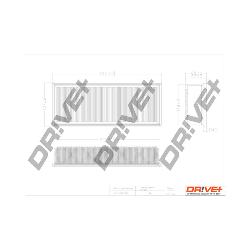 Filtru aer Dr!ve+ DP1110.10.0166
