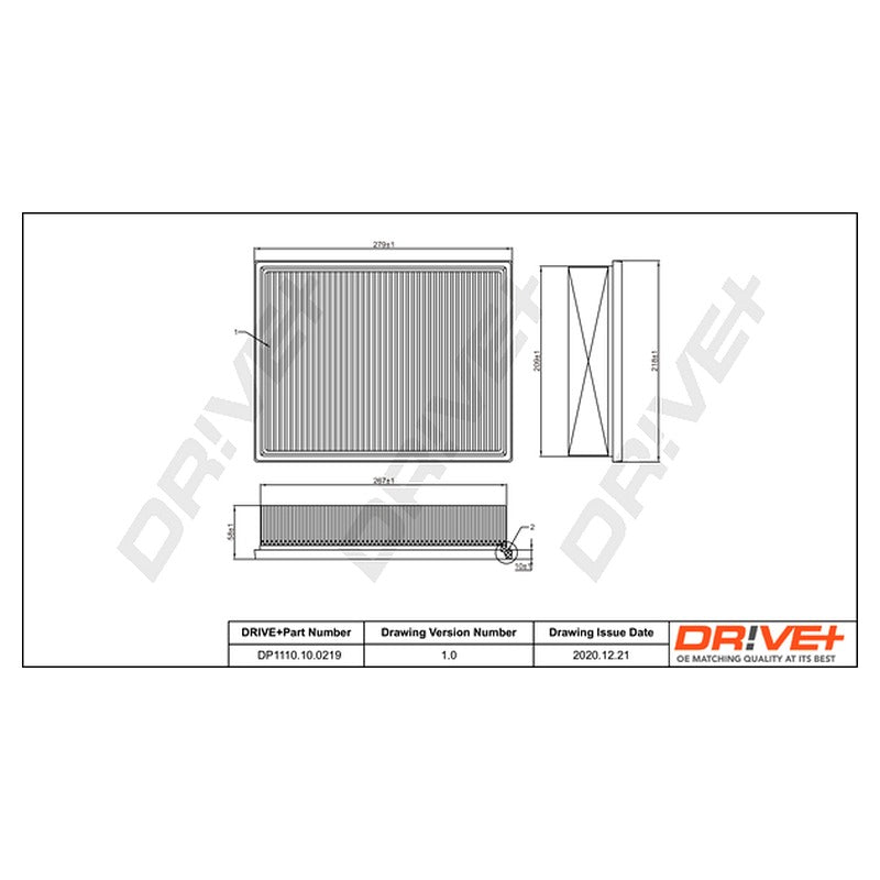Filtru aer Dr!ve+ DP1110.10.0219