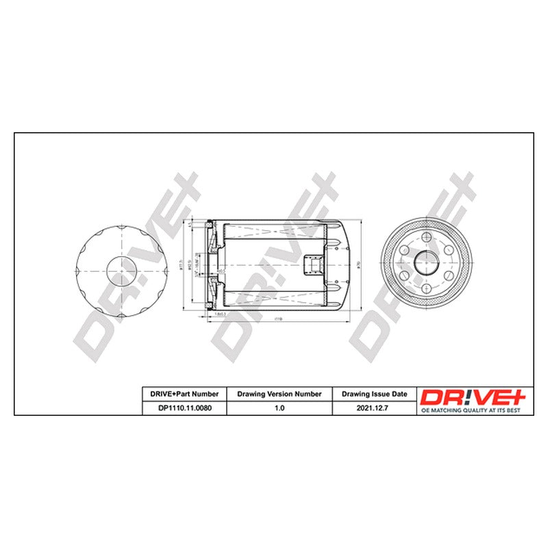Filtru ulei Dr!ve+ DP1110.11.0080