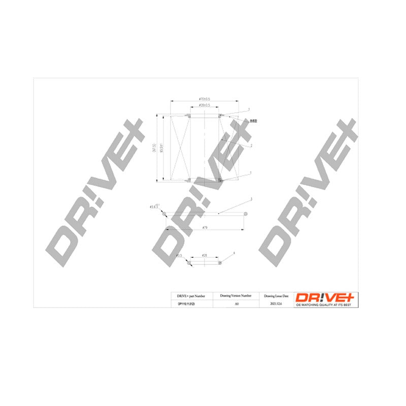 Filtru ulei Dr!ve+ DP1110.11.0123