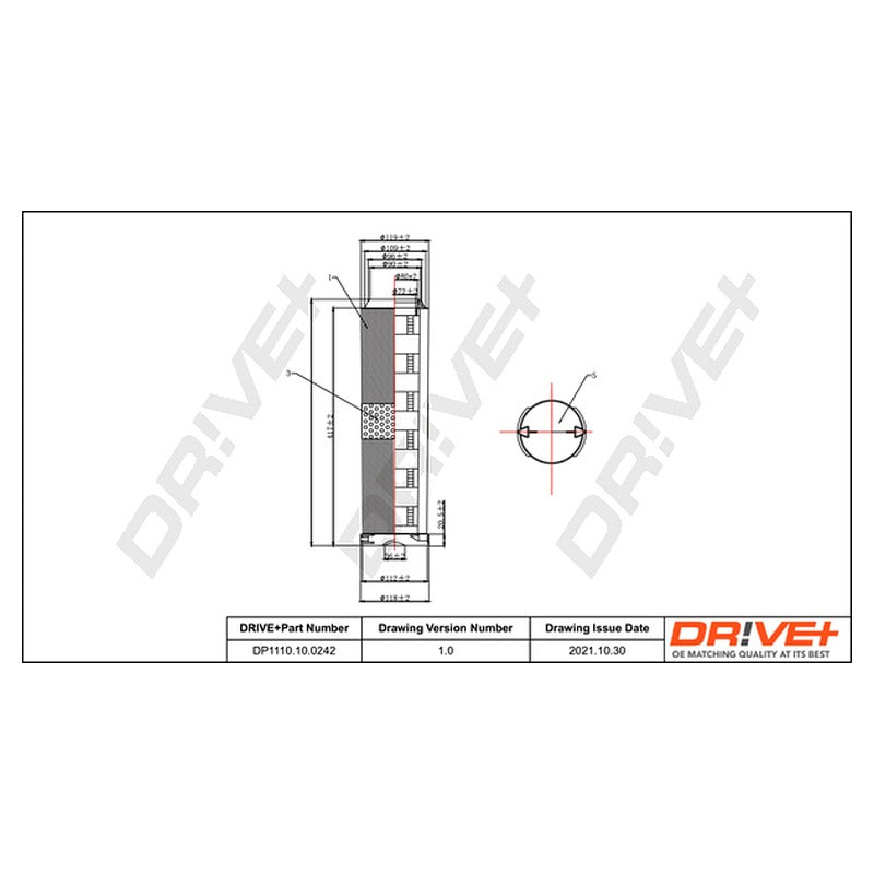 Filtru aer Dr!ve+ DP1110.10.0242