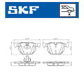 Set placute frana SKF VKBP 90240