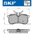 Set placute frana SKF VKBP 90484