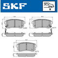 Set placute frana SKF VKBP 90276 A