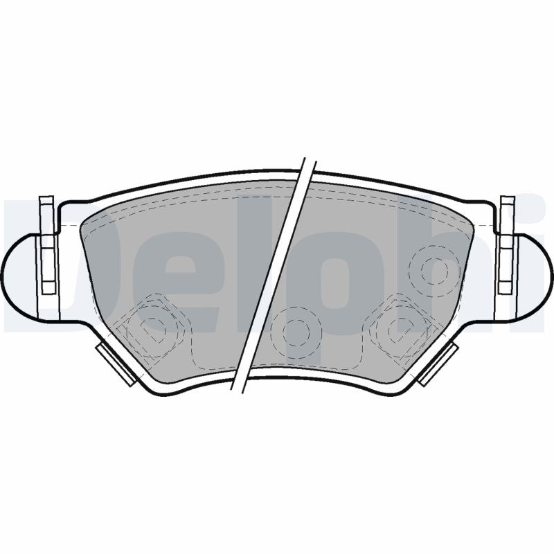 Set placute frana DELPHI LP1553