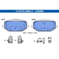 Set placute frana ATE 13.0470-2668.2