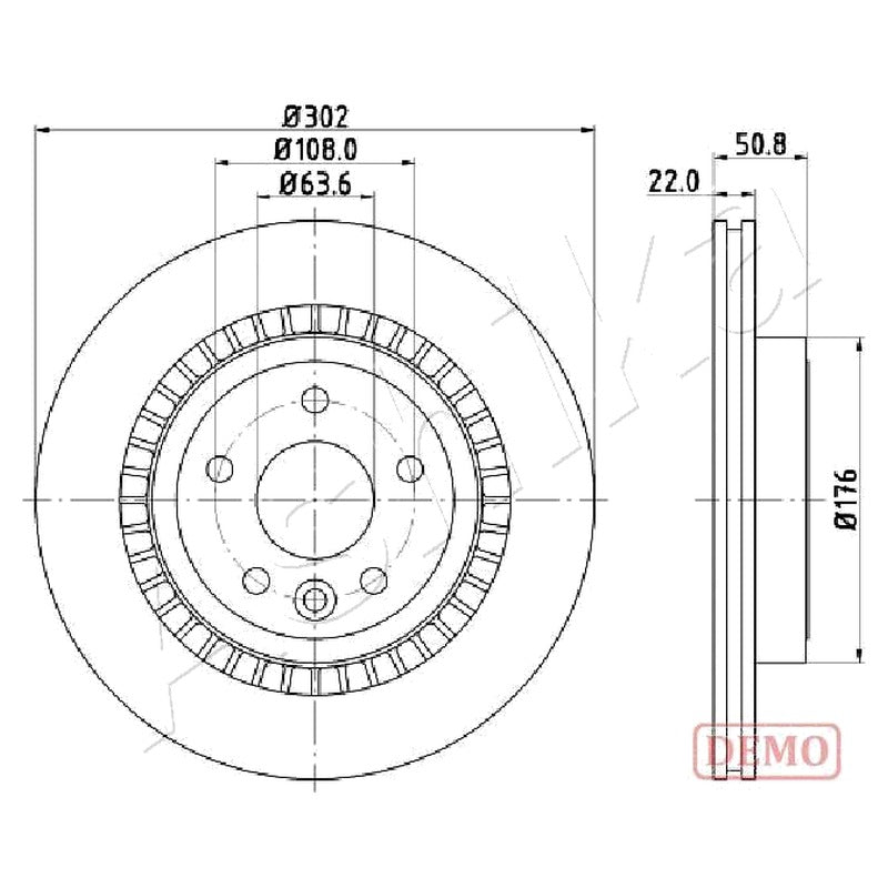 Disc frana Ashika 61-00-0325C