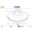 Disc frana VALEO 672862