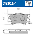 Set placute frana SKF VKBP 90307