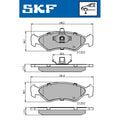 Set placute frana SKF VKBP 80550