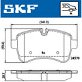 Set placute frana SKF VKBP 90140