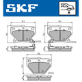 Set placute frana SKF VKBP 90559 A