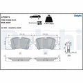 Set placute frana DELPHI LP3671