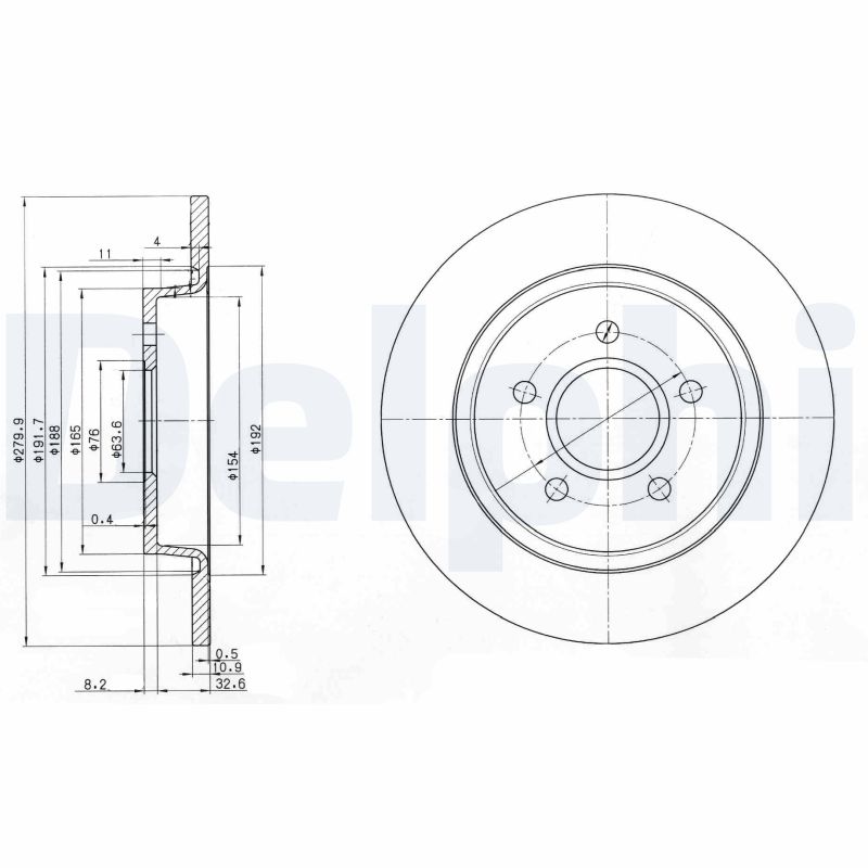 Disc frana DELPHI BG3897C